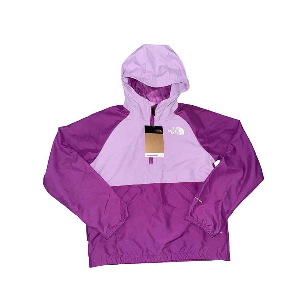 The North Face Youth Packable Wind Jacket in Pop Purple Size Medium (10)